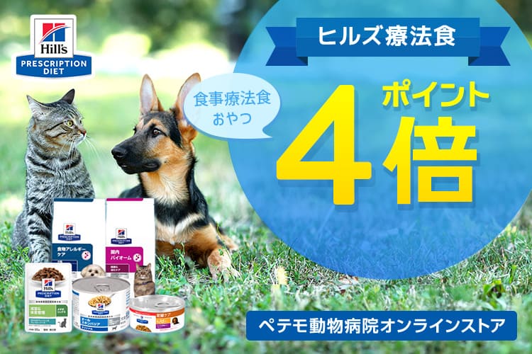 ヒルズ療法食・おやつ　オンラインポイント4倍！！