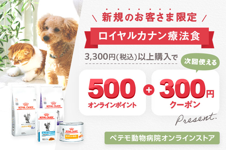 【新規のお客さま限定】ロイヤルカナン療法食キャンペーン！